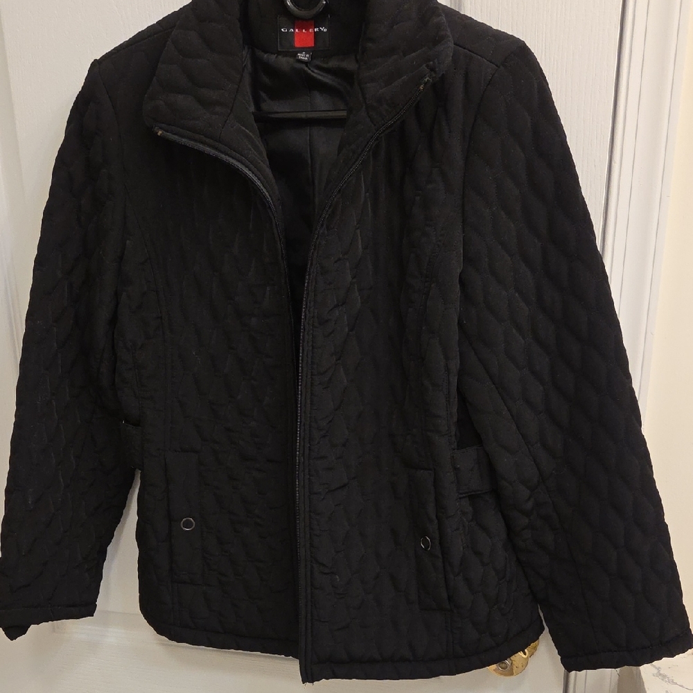 Gallery Black Quilted Utility Jacket